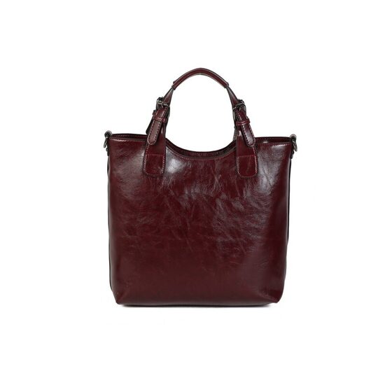 Ines DeLaure liela, tumši bordo sieviešu soma